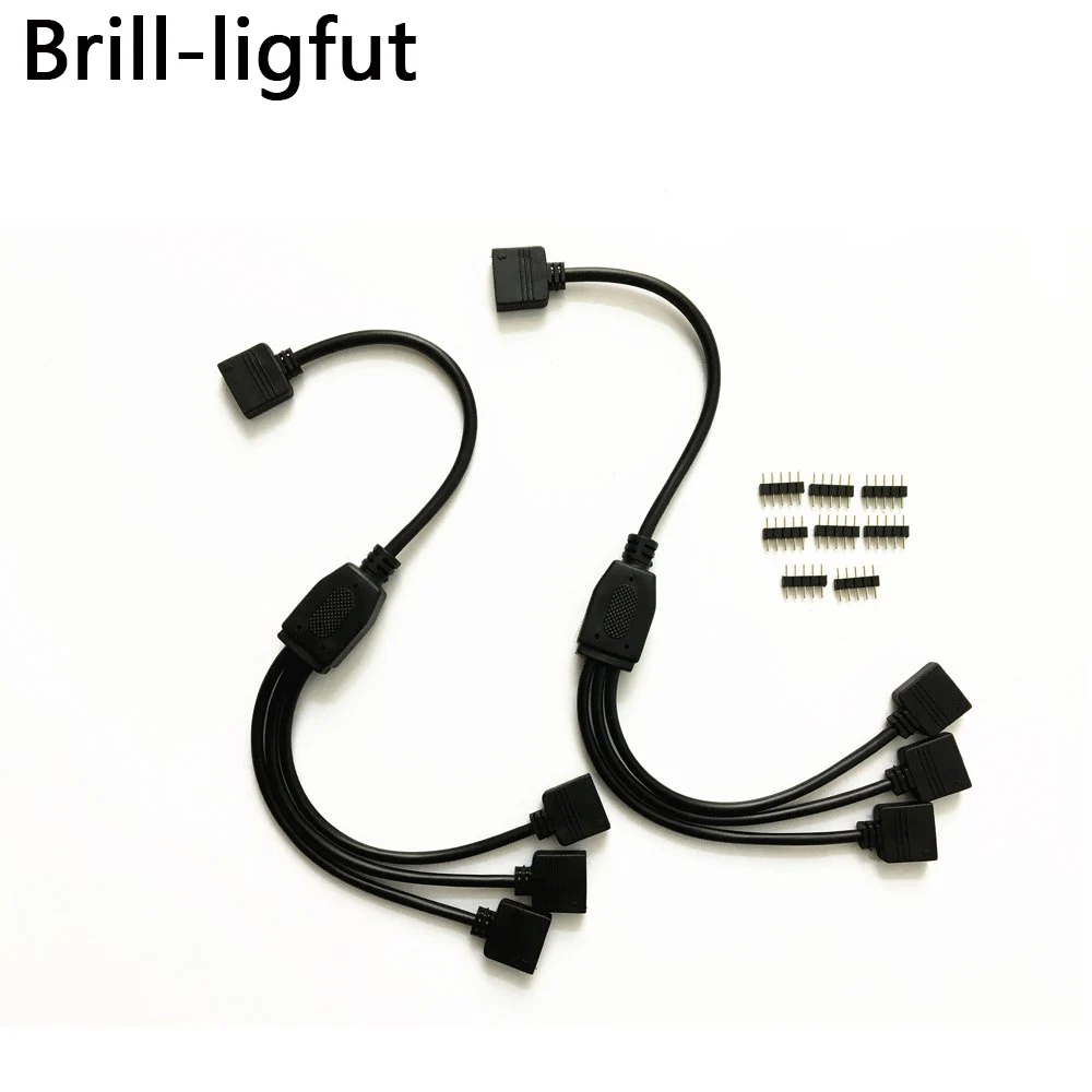 

5 pin RGBW Connector Cable 1 TO 2 3 4 5 Splitter female extension wire 5PIN For 3528 5050 RGBW RGBWW LED Strip Light