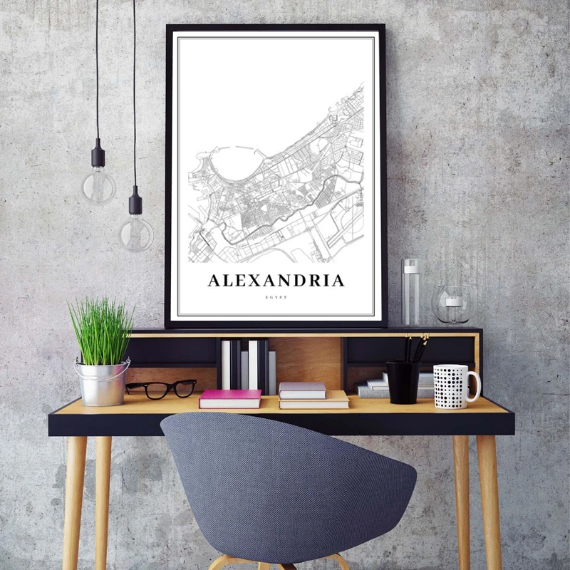 Alexandria Map Print