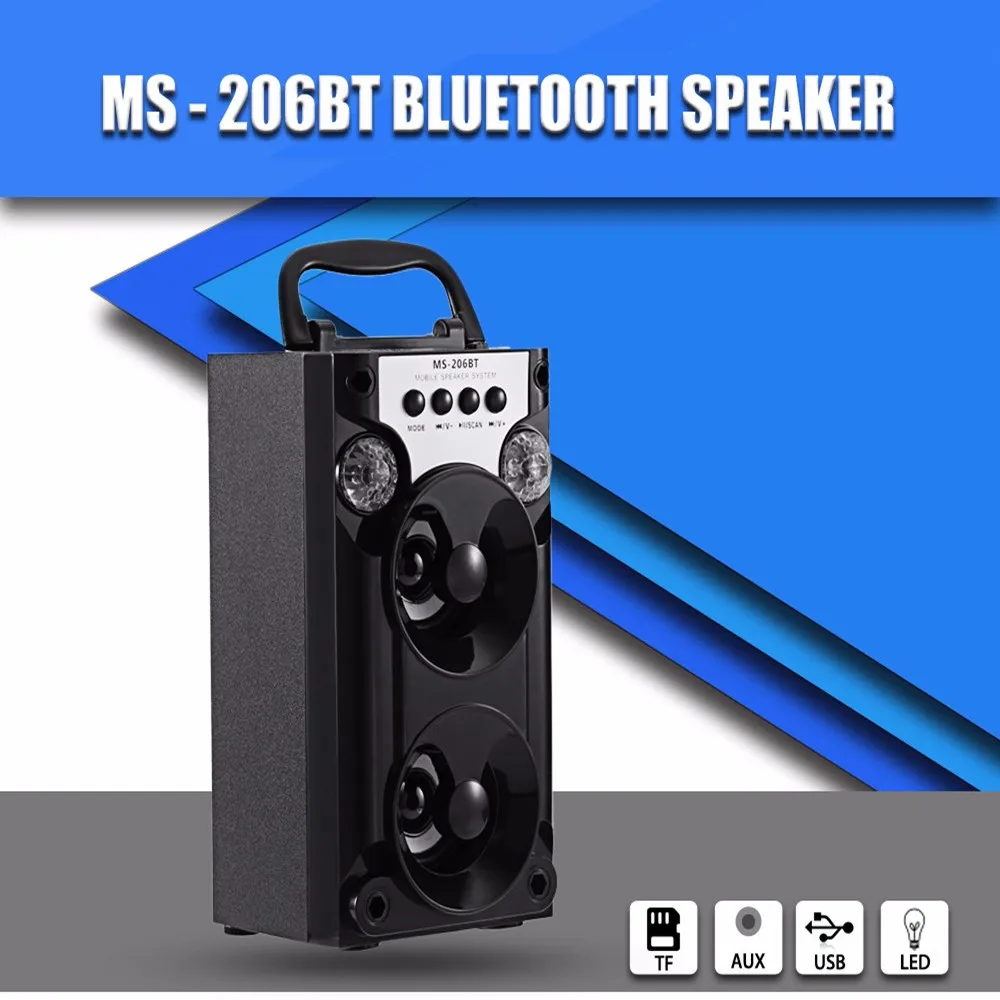Redmaine MS - 206BT Wireless Bluetooth Speaker FM Radio TF Card Music Player Compatible with Laptop Mobile phone Tablet PC bluetooth-music-player : image Redmaine MS - 206BT Wireless Bluetooth Speaker FM Radio TF Card Music Player Compatible with Laptop Mobile phone Tablet PC bluetooth-music-player