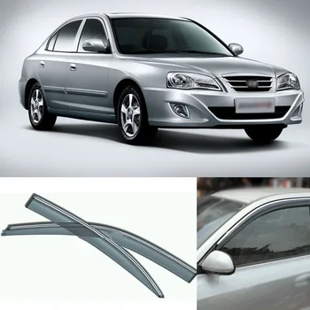 

Jinke 4pcs Blade Side Windows Deflectors Door Sun Visor Shield For Hyundai Elantra 2004-2013