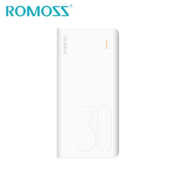 

ROMOSS Sense8 Power Bank 30000mAh External Battery Backup Power Supports Type-C USB Input 2 USB Output