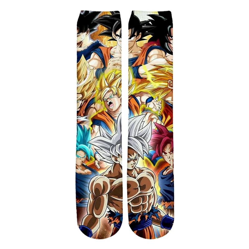 

Anime Dragon Ball Z Son Goku/Son Gohan/Vegeta Cotton Socks Colorful Stockings Warm Cartoon Fashion women men 3D socks