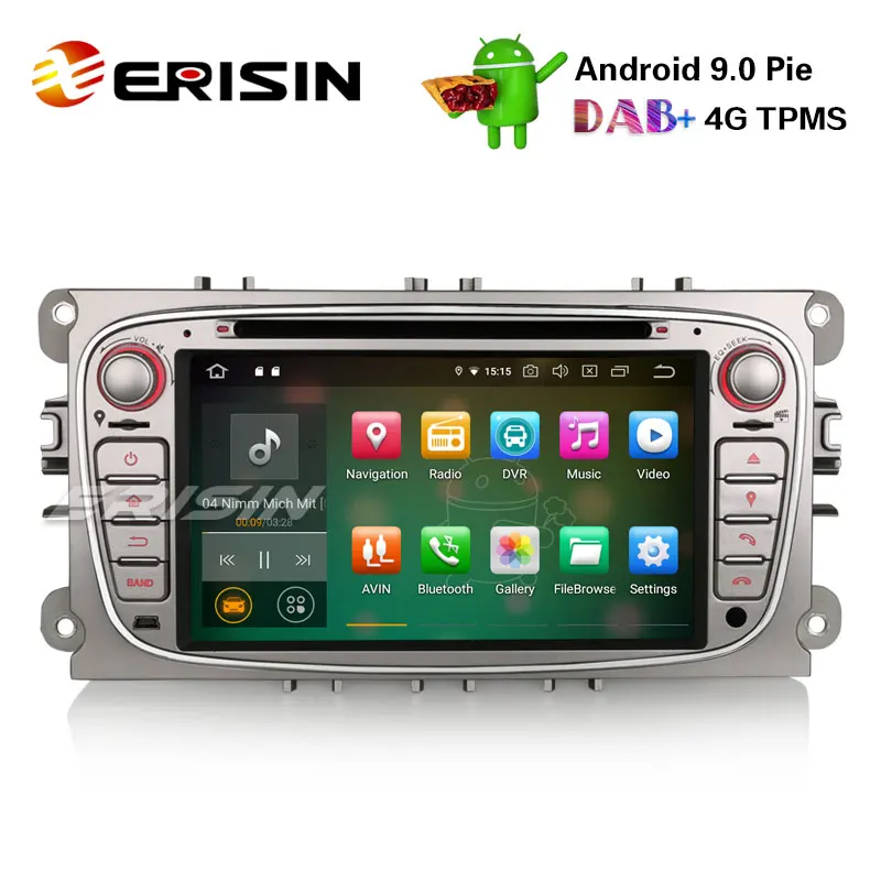 Erisin ES7909FS 7 &quotAndroid 9 0 Авторадио GPS DAB + DVD CD Canbus SD для Ford Focus C/S Max Mondeo