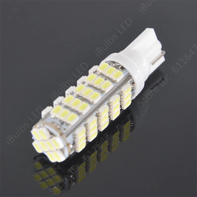 2 шт. супер яркий T10 68 светодиодный 1206 68 SMD светодиодный автомобиль 68smd 3020 W5W 194 927 168 клиновидные боковые лампы маркер лампы