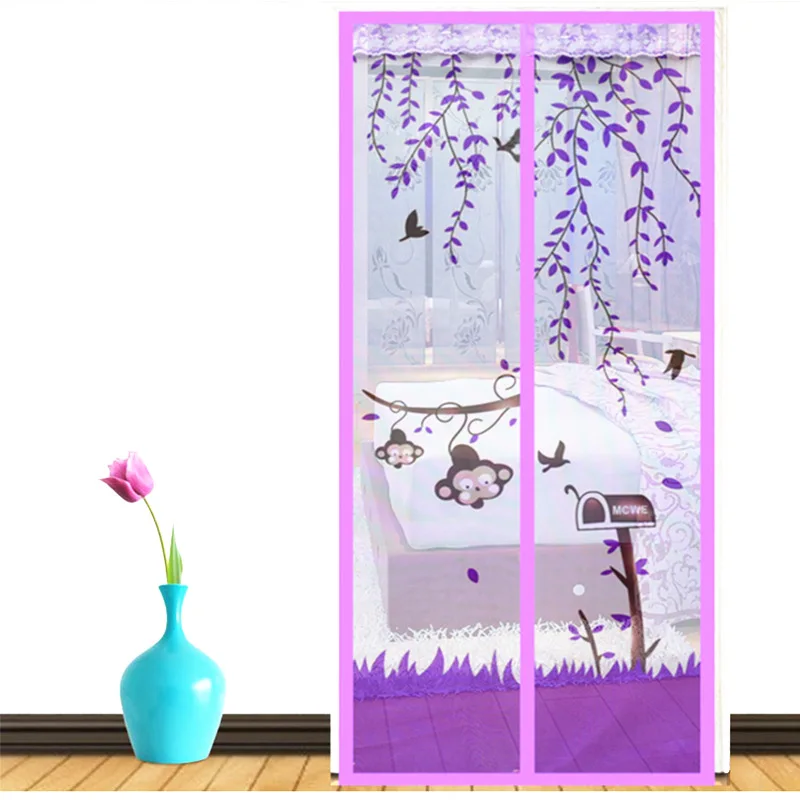 

Cartoon Magnetic Screen Door Curtain Curtains Anti Mosquito Fly Pest Net Summer Household Screens 90*210cm/100*210cm