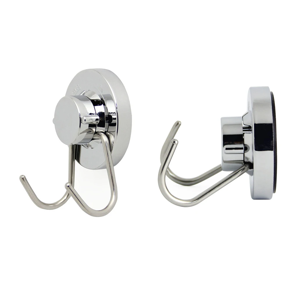 

1x Removable Vacuum Heavy Duty Suction Cup Hook Stainless Steel Double Hooks Holds Wall Hook Bathroom Kitchen Bath Towel Hook