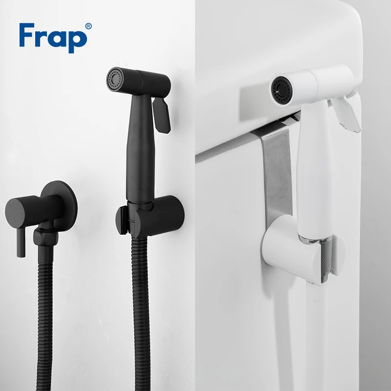 Frap New Bidet Faucet Toilet Handheld Bidet Spray Brass Black White