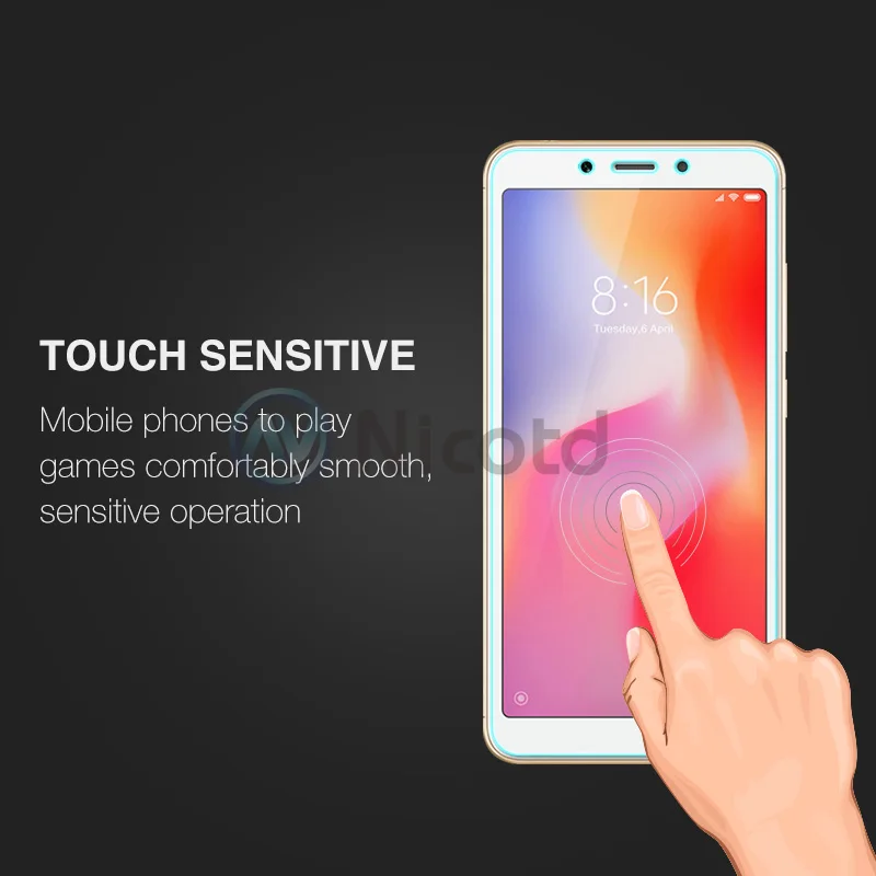 Nicotd 2.5D 9H Premium Tempered Glass For Xiaomi Redmi 6A Screen Protector Toughened protective film For Xiaomi Redmi 6a 5 (3)