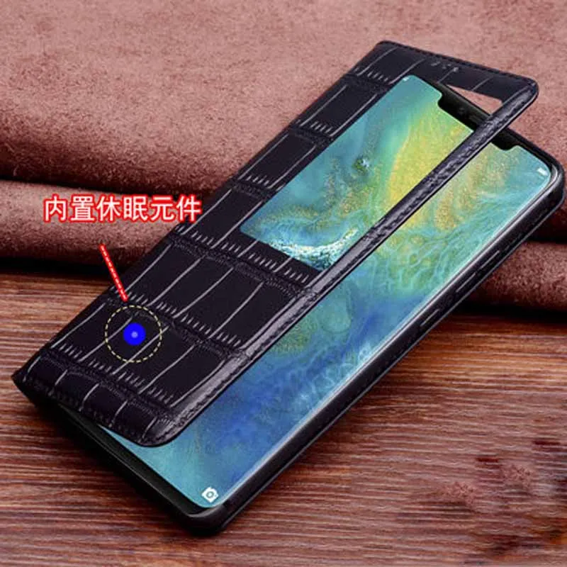 2 шт. для huawei mate 20 чехол Роскошный Натуральная кожа флип задняя крышка 20X pro