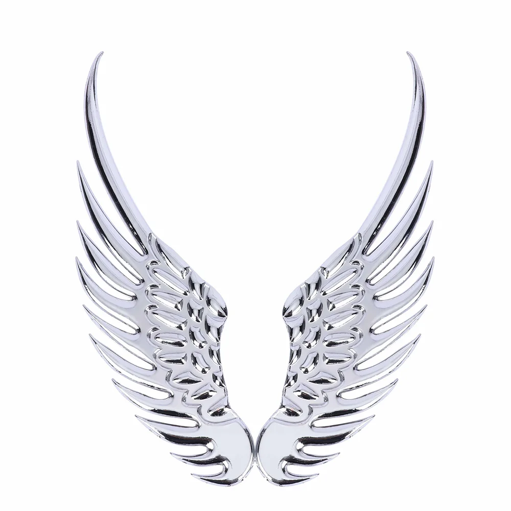 3D Aile ailes d ANGE ANGE autocollant voiture embl/ème chrome argent