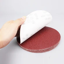 10pcs Polishing Grinding Tools 100mm Round Polishing Red Sandpaper for Metal Abrasive Tools