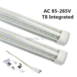 Светодиодные лампы трубки V-Форма T8 600 мм 2 Средства ухода за кожей стоп 20 Вт LED Light Tube AC85-265V 96LED SMD2835 270 градусов супер яркий 2000lm