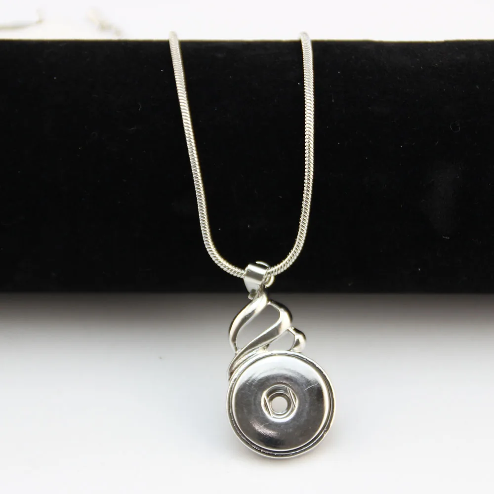 Hot sale snaps pendant necklace with 47.5cm chain fit for 18mm snap