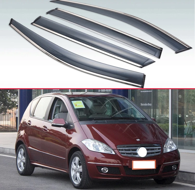 W169 для Mercedes Benz A Class A160 A180 A200 2008 2012 пластиковый внешний козырек Vent Shades Window Sun Rain Guard