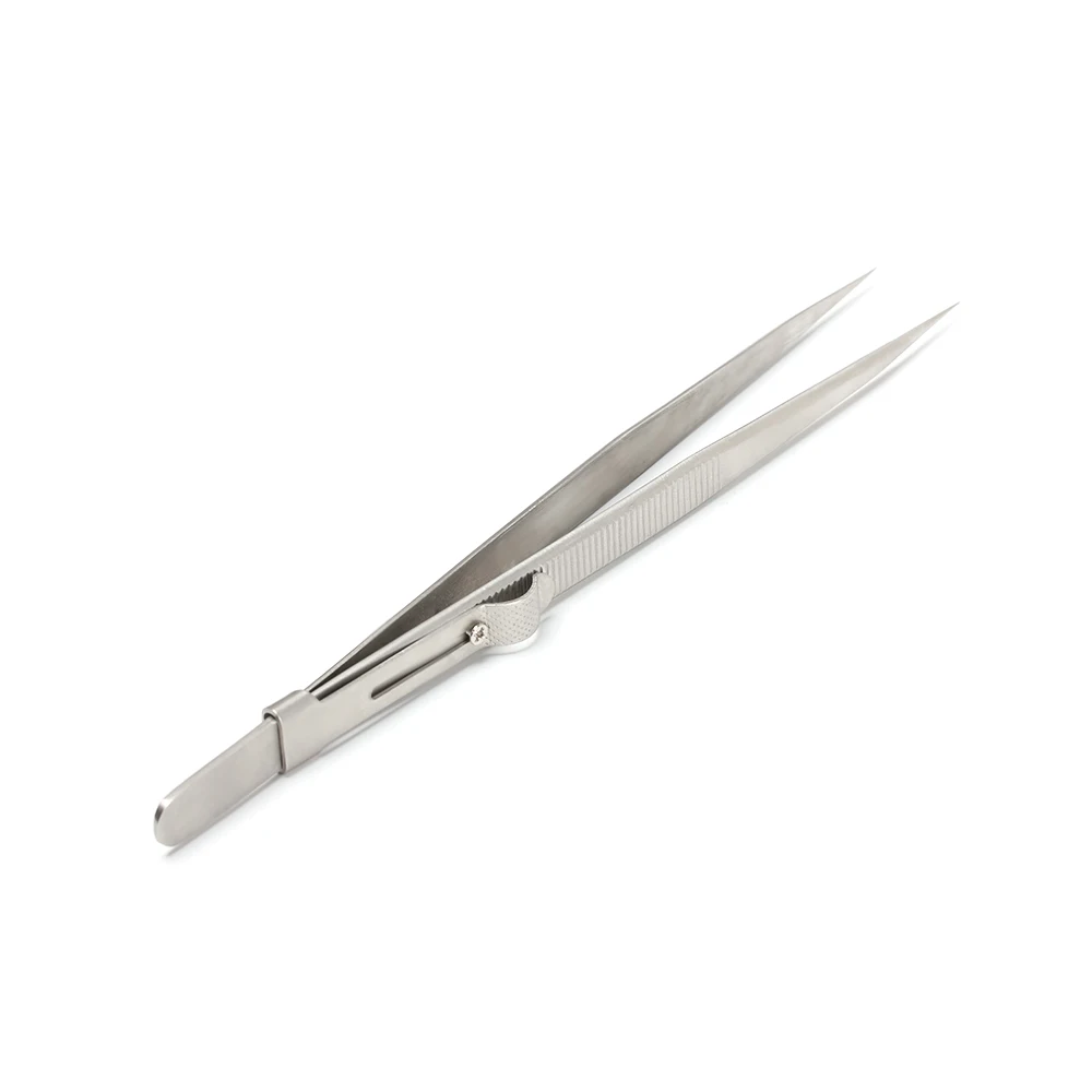 

1Pcs 165mm Electronic Components Holding Tightly Hand Repair Tool Accurate Adjustable Slide Lock Tweezer for Jewelry