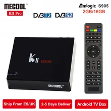 MECOOL DVB-T2 Android tv Box 4K KII Pro 2 Гб 16 Гб DVB-S2 Amlogic S905 Bluetooth 5G wifi Smart tv телеприставка Бельгия медиаплеер