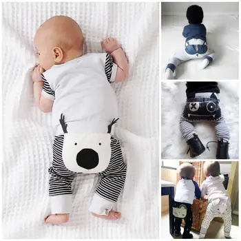 

Cute Adorable Baby Toddler Harem Animal Pants Boy Girl Cartoon Bottoms Pants Trousers 0-24M