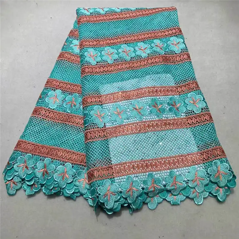 

African Voile Lace With Embroidery Women Dress African Swiss Lace Fabric A983