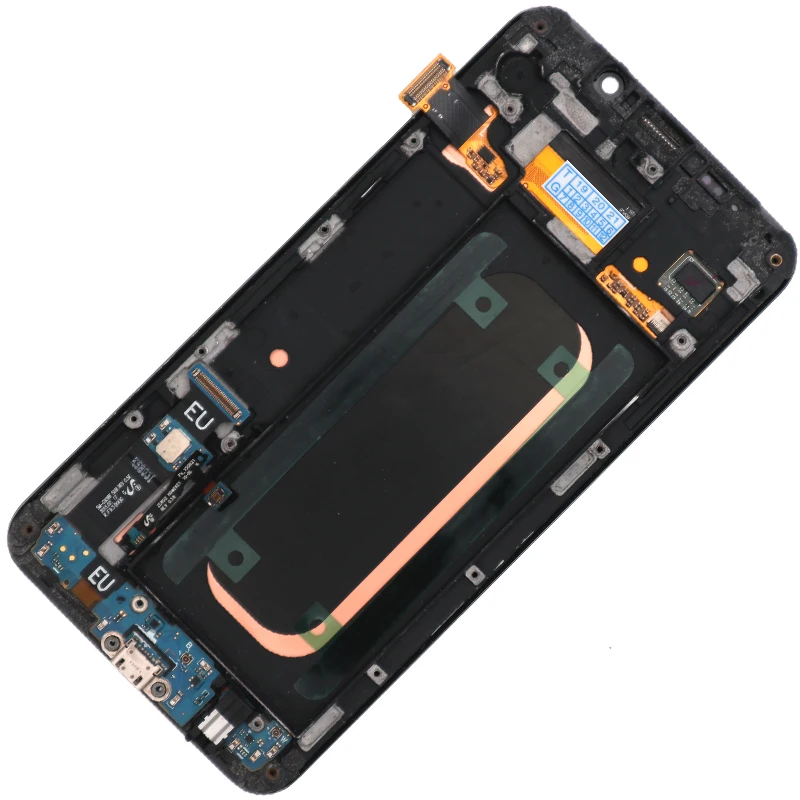 Супер AMOLED ЖК для samsung Galaxy S6 ЖК-экран с рамкой SM-G920F ЖК-дисплей кодирующий преобразователь сенсорного экрана в сборе