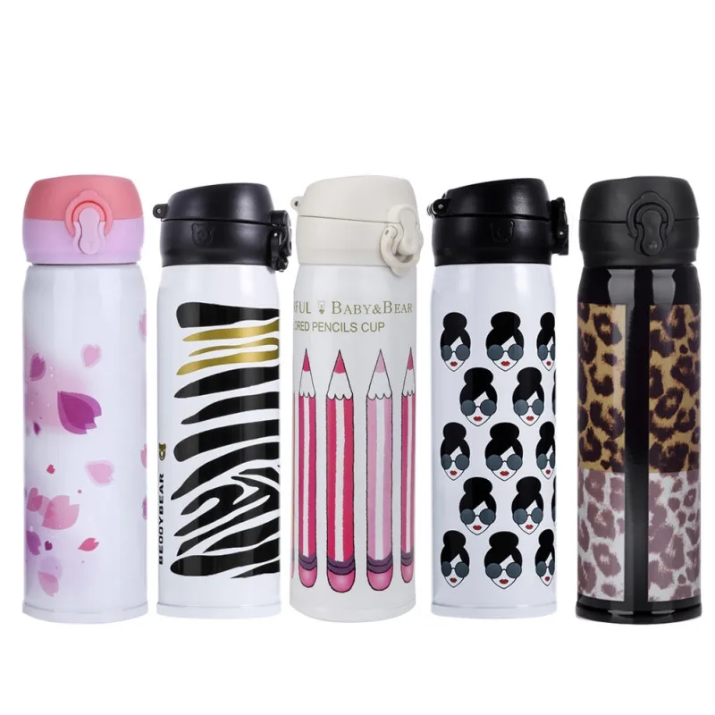 Hot Sales 500ML Stainless Steel Vacuum Flasks Travel Cappuccino Coffee Mug Thermos Water Bottle Garrafa Termica Thermo Mug13