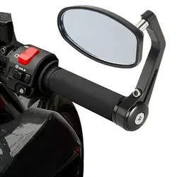1 пара Универсальный мотоцикл зеркало заднего вида 360 градусов Поворотный 7/8 дюймов Диаметр руля боковое зеркало аксессуары для мотоциклов