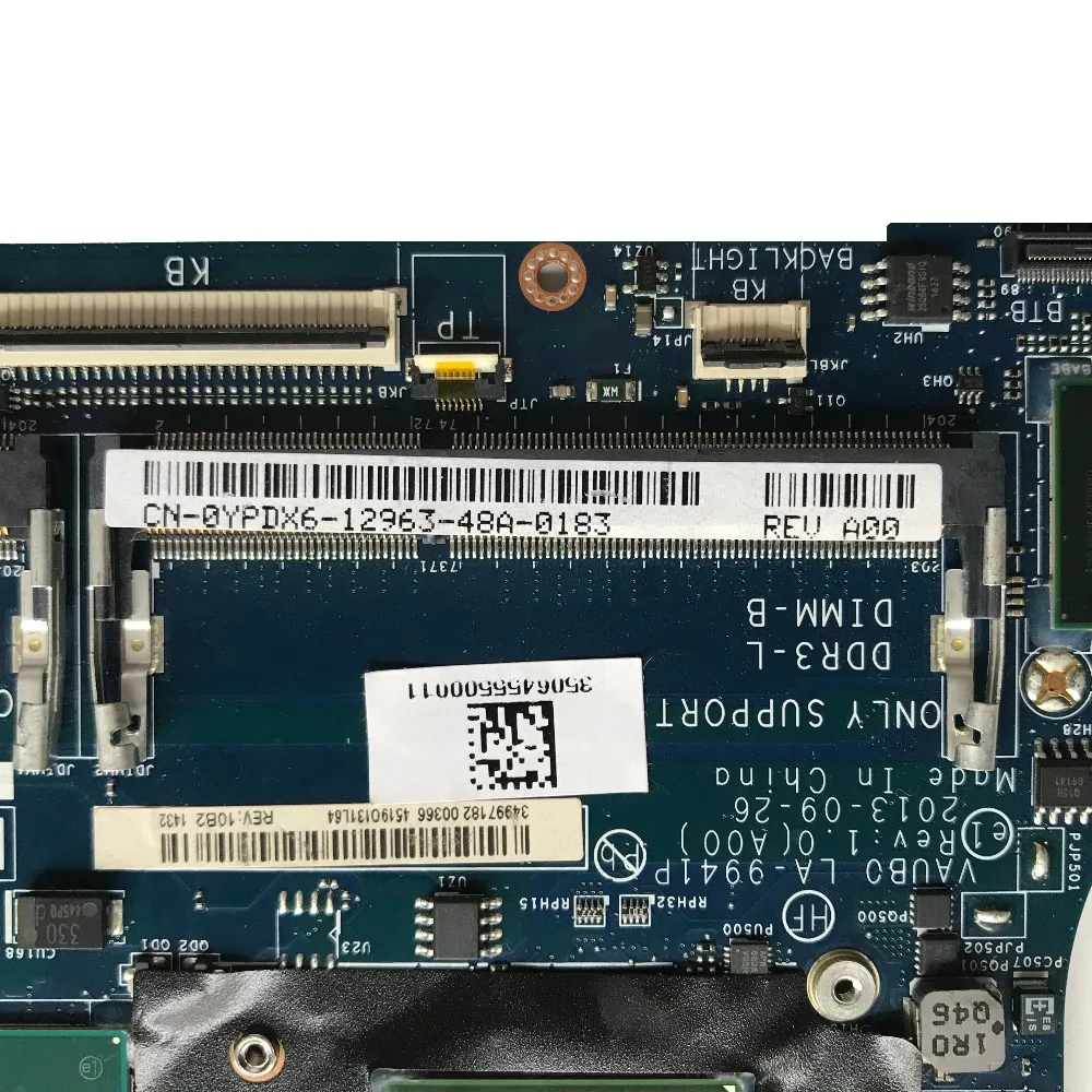 Для DELL Precision M3800 Материнская плата ноутбука CN-0YPDX6 0YPDX6 YPDX6 VAUB0 LA-9941P DDR3L W/i7-4702HQ Процессор K1100M