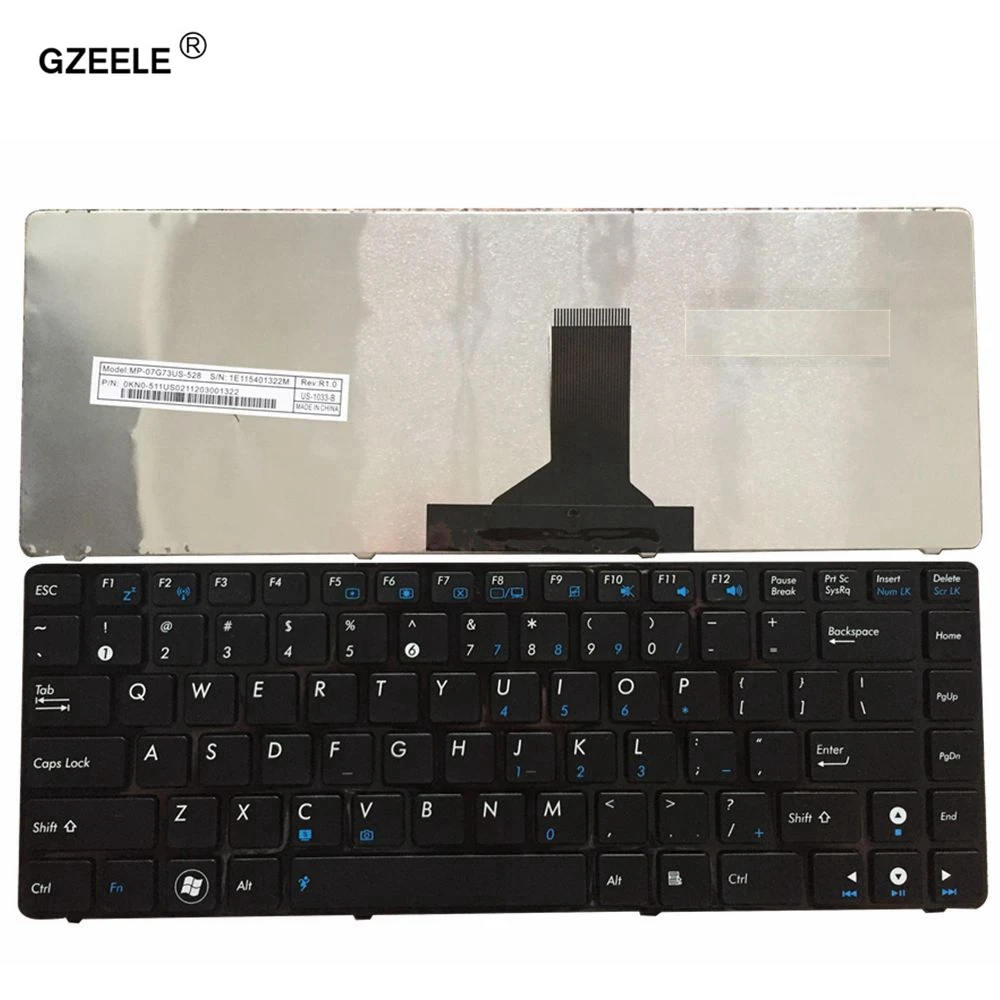 

GZEELE laptop Keyboard US English Version for ASUS U80 U80E U80V U81 A43S P31S UL30JT UL30AT U30JC UL30KU K42JZ K84HR