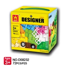 Big particle creative DIY building blocks boys and girls children assembled toy model holiday gift ABS