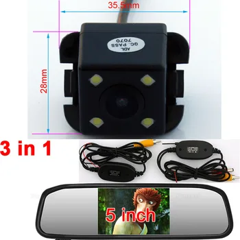 

For TOYOTA Camry 2009 2010 2011 Vehicle Return Back up Off Rear View Reverse Car Parking Assistance Kit Wireless Camera Monitor