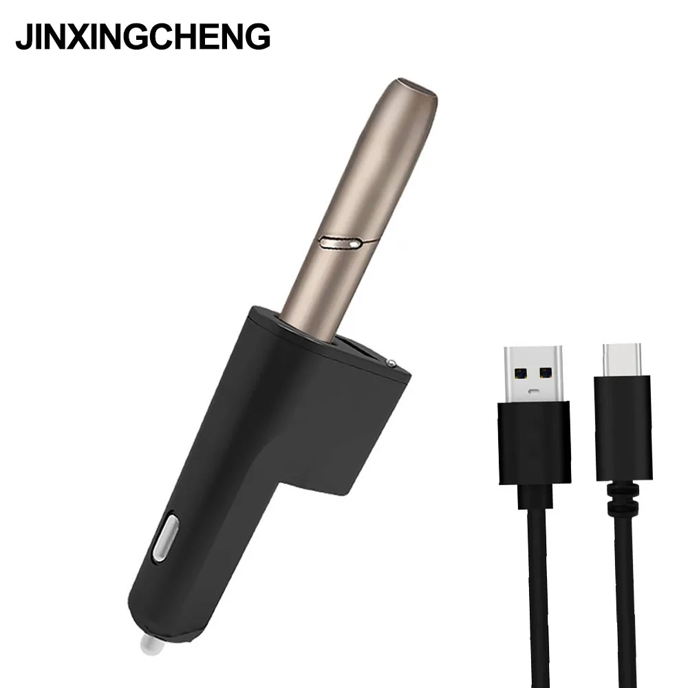 

Portable ABS Car Charger for Iqos 3.0 Type-C Chargeing Input Socker Holder for Iqos3.0 Charging with LED Indicator USB Charging