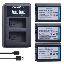 3pc NP-FW50 NP FW50 Li-ion Battery+ LED Charger For Sony A6000 NEX-7 NEX-5N NEX-F3 3D NEX-3DW NEX-3K NEX-5C Alpha 7R II NP-FW50