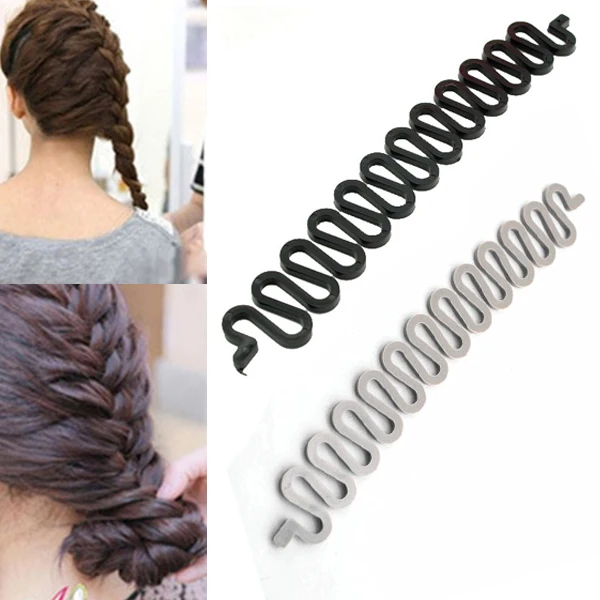 3PCS Multi-colored Fashion Women Twist Styling Hair Braider Creative Magic Hair Braid Tool Holder Clip New Wave Hair Disk