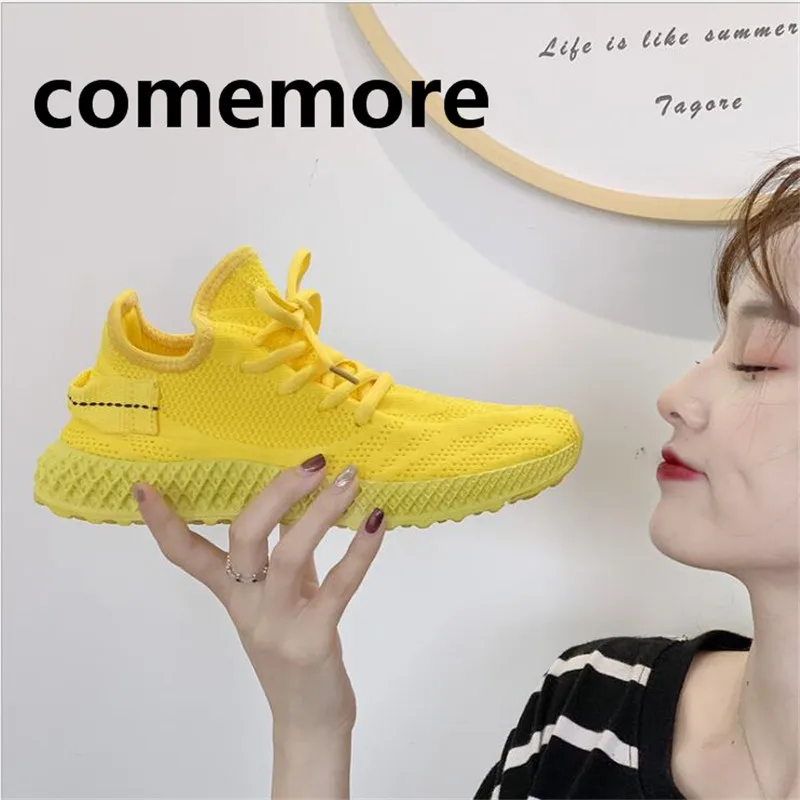 

Outdoor soft bottom spring and summer new female Korean version of the net red casual flat flying woven sports student shoes