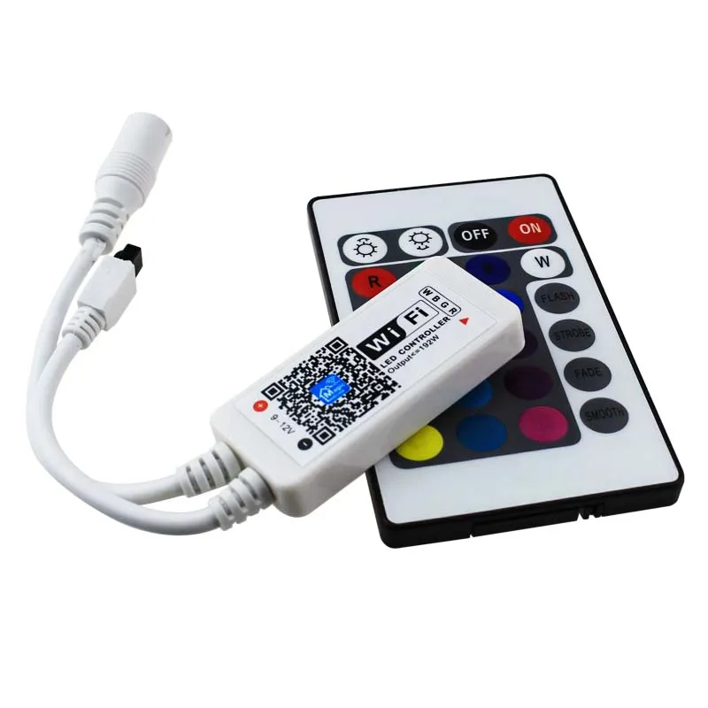 Светодиодный контроллер RGB/RGBW с Wi Fi и диммером 12 В + пульт дистанционного