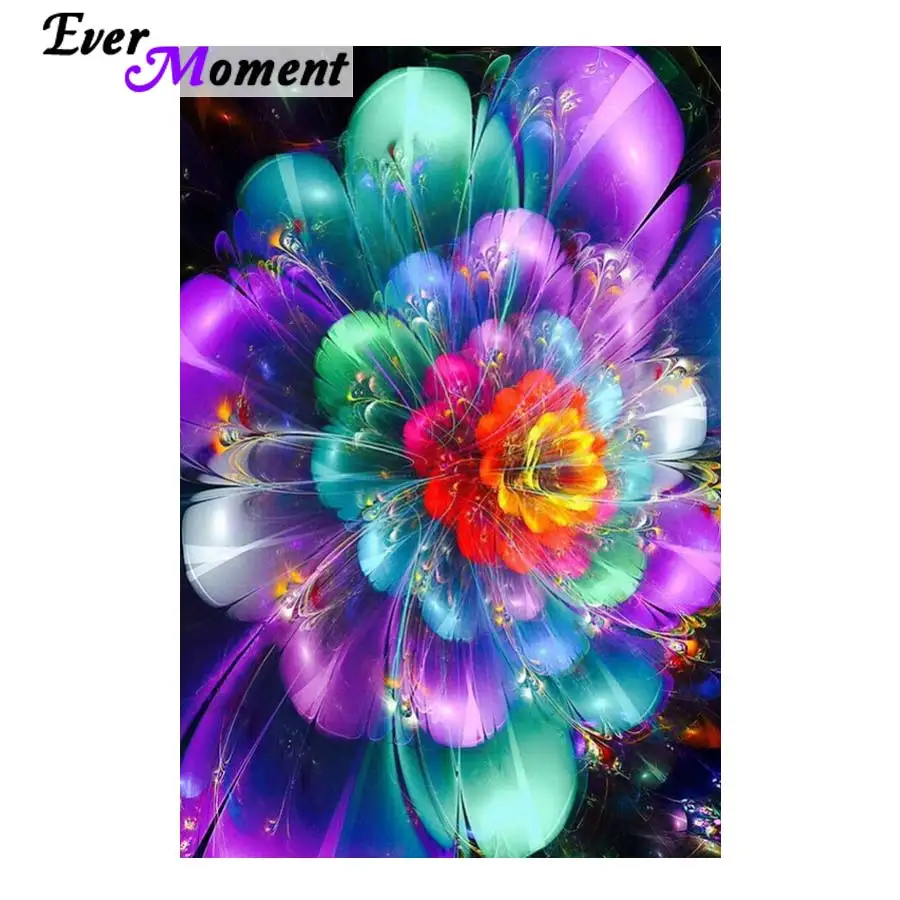 Ever Moment Алмазная вышивка 5D DIY картина цветок горный хрусталь Вышивка крестом