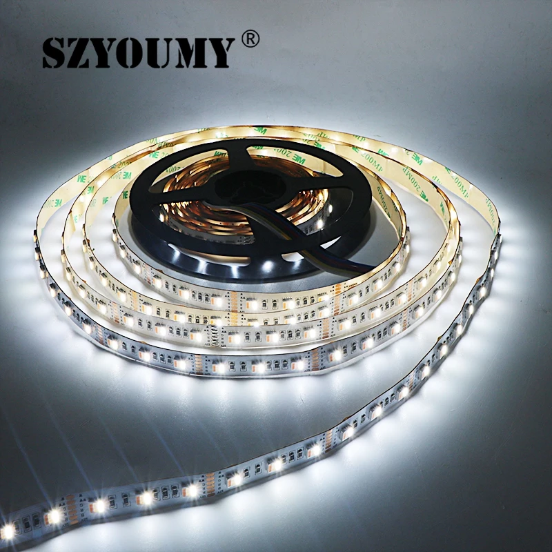 SZYOUMY Новые Поступления RGB + CCT Светодиодная лента 5050 60 светодиодов/метр 12 вольт 5 в 1