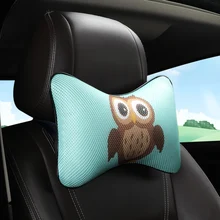 KKYSYELVA космическая пена памяти Автомобильная подушка для шеи подголовник автомобиля Подушка автомобильная подставка под шею на авто кожа