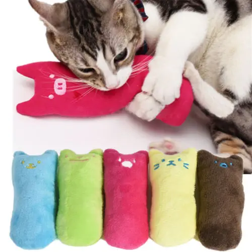 Cute Little Cat Shape Pet Toys High Quality Soft Plush Chew Gifts Cotton Cat Toysin Cat Toys