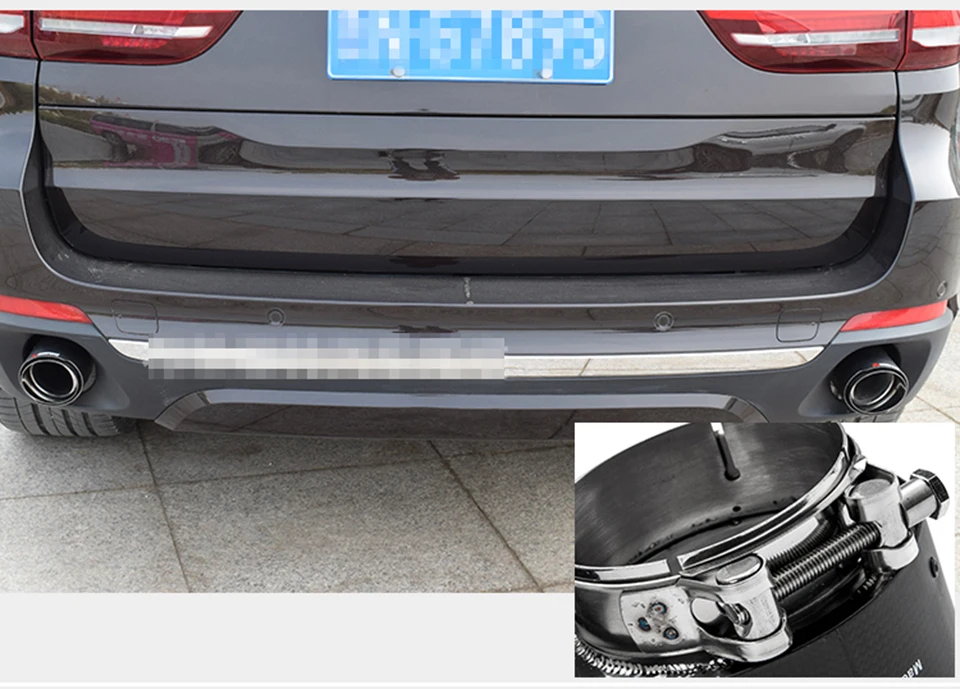 Выхлопные трубы Akrapovic из углеродного волокна для BMW X5 E53 E70 X6 E71 F16 X1 F48 аксессуары м