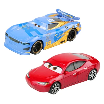 

Disney Pixar Cars 3 Lightning McQueen Dctane Gain Jackson Storm Narrator 1:55 Diecast Metal Model Car Gift Toys For Kids Boy