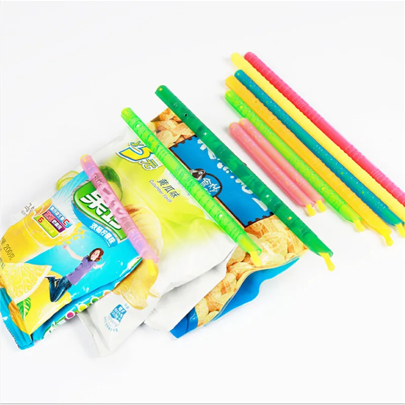 8/12PCs Seal Stick Storage Chip Bag Fresh Food Snack Heat Bag Sealer