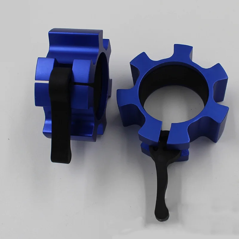  Weight lifting Standard Barbell Clamp Collars Lock Jaw Gym Fitness Aluminum Dumbbell Barbell Collar