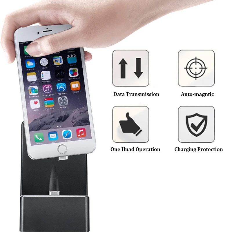 Suntaiho Phone Holder Magnetic Cable Dock Desktop for iphone x for vivo v9 charging iOS Type c micro USB 3in1 for samsung S9 Suntaiho Phone Holder Magnetic Cable Dock Desktop for iphone x for vivo v9 charging iOS Type c micro USB 3in1 for samsung S9