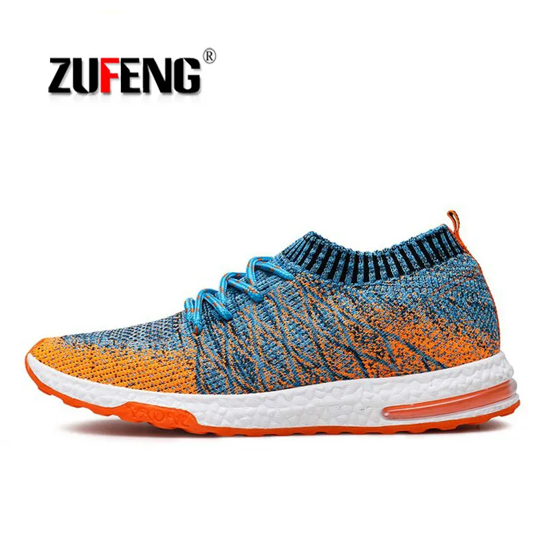 

Breathable Mesh Men Sport Shoes Wearable Anti-Slippery Running Shoes Light Comfortable Elastic Outdoor Trainers Sneakers Cheap
