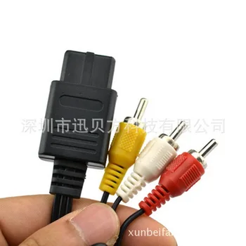 

by dhl 100pcs a lot Wholesale RCA Cord for Super Nintendo for 64 AV Cable for N64 for GameCube for SNES