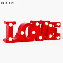 Новая горячая распродажа; Романтика украшения стен в помещении ночные светильники белые деревянные буквы любовь светодиодный ночник украшения для дома на Рождество