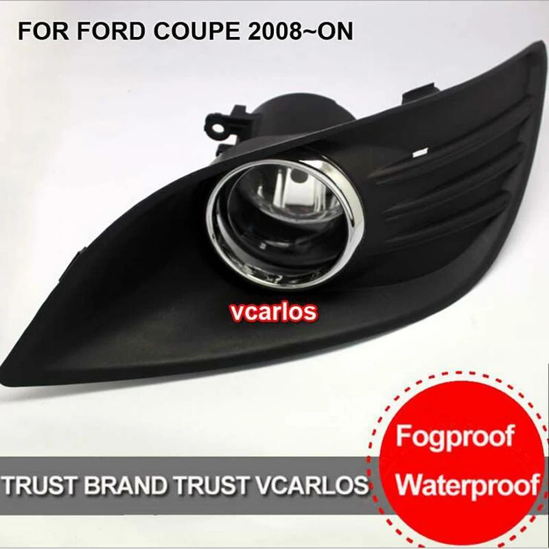 

Hireno Car Fog lights for ford Focus Coupe Sedan 2008 Cable Harness Halogen fog Lamp switch control Set 2Pcs