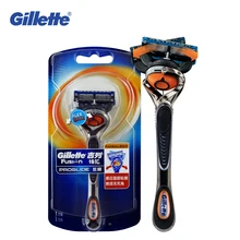 Прямо Руководство Бритвы Gillette Fusion Proglide Бритья Flexball Марка Бритвы 1 Держатель 1 Лезвия Моющийся Борода Бритва для Человека