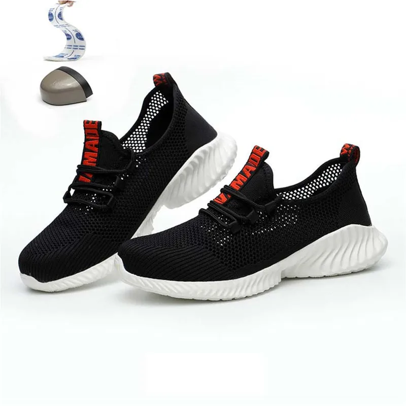 

Safety Work Shoes 2019 New Design Steel Head Men's Breathable Lightweight Steel Toe Safety Shoes Summer
