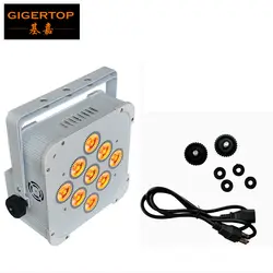 Tiptop 9 18 Вт 6in1 RGBWA УФ Батарея Беспроводной LED PAR свет DMX Батарея без каблука LED PAR свет DMX 6/10 каналы 2.4 г приемник сигнала